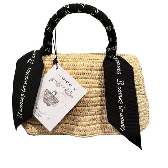 Sensi Studio | New | Raffia Handbag NWT - Picture 3 of 5